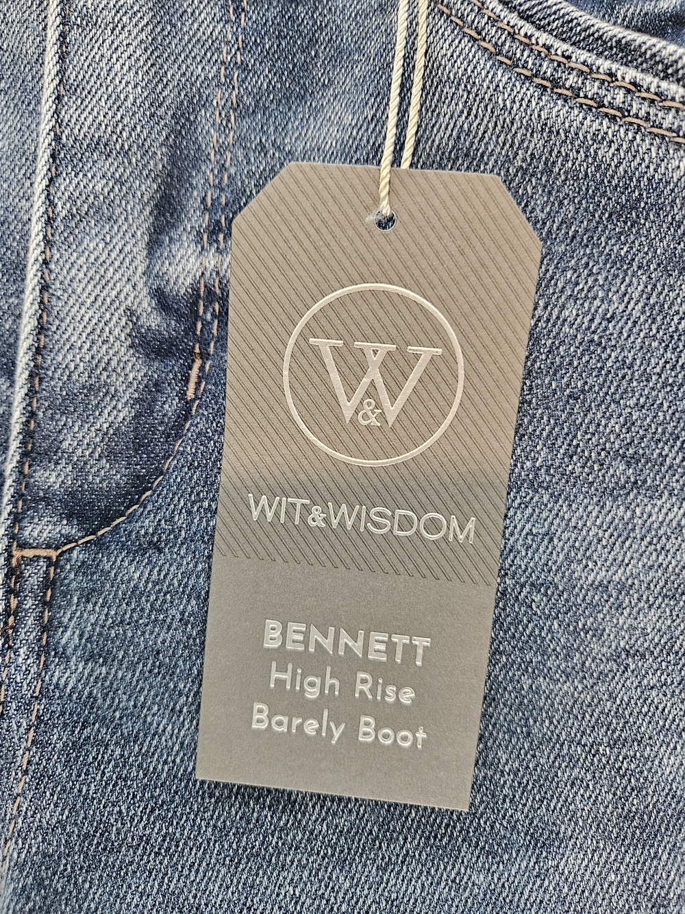 NWT Wit & Wisdom High Rise Women's Jeans Size 2 Denim Casual Streetwear - Picture 7 of 11